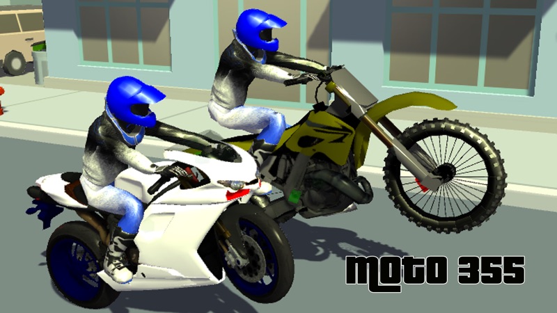 Moto 355 : Extreme Motorcycle Racing screenshot 1