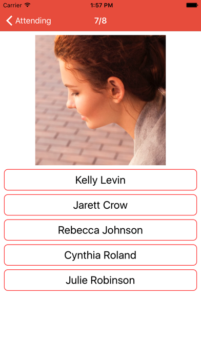 Meetup Faces - Remember names and faces of Meetup members app screenshot