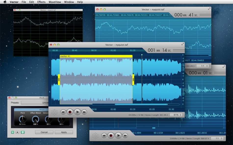 #3. Vector 2 Express - Audio Recorder and Editor (macOS) 由: Jaroslaw Szpilewski