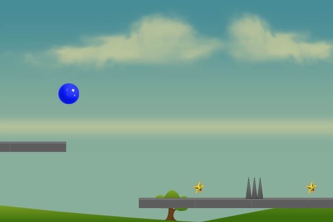 Blue Jumping Ball - Avoid The Spikes Free screenshot 3