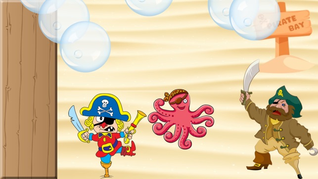 海盜幼兒和兒童的困惑：發現海盜灣！教育益智遊戲！兒童遊戲 - 拼圖幼兒(圖4)-速報App