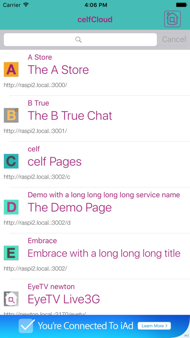 Screenshot #3 pour celfCloud Browser