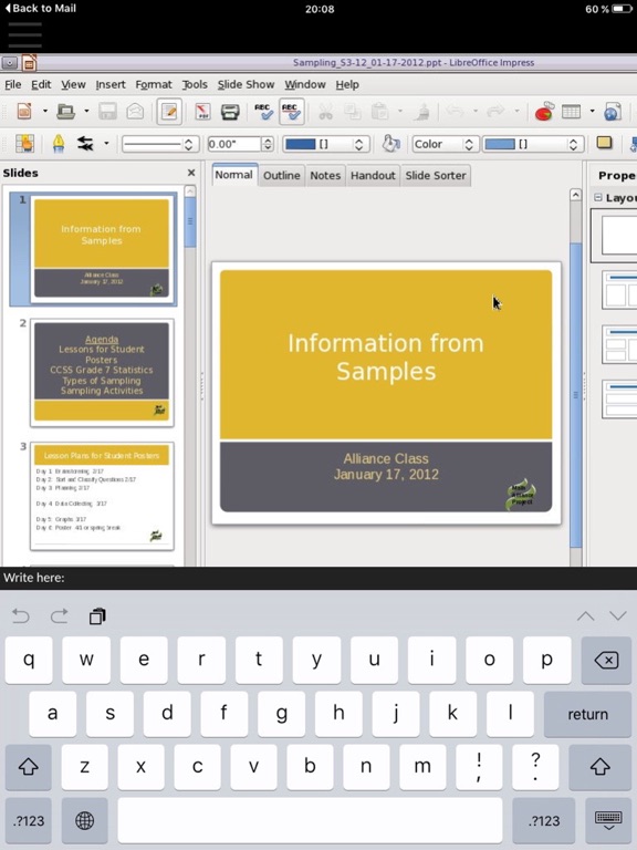 Screenshot #6 pour GlobalOffice xls, doc & odp