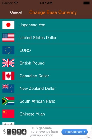 MoneyTravel Currency Exchange screenshot 4