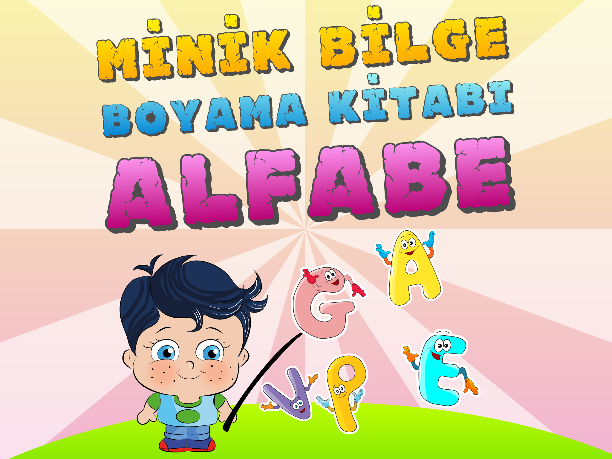 Alfabe Boyama Kitabı - Minik Bilge Türkçe Harfleri Boyayarak Öğreniyor screenshot 6