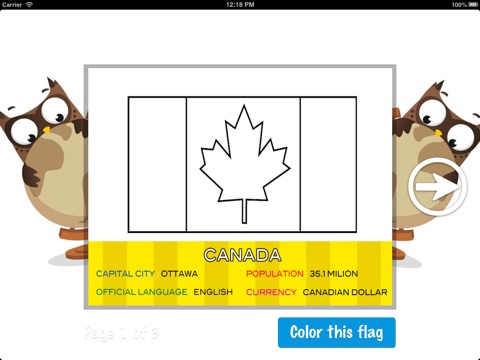 Color and Learn - Flags Coloring - Lite screenshot 4