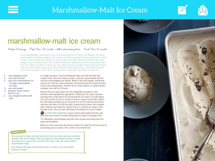 Dessert Cookbook - Cake and Ice Cream for iPad