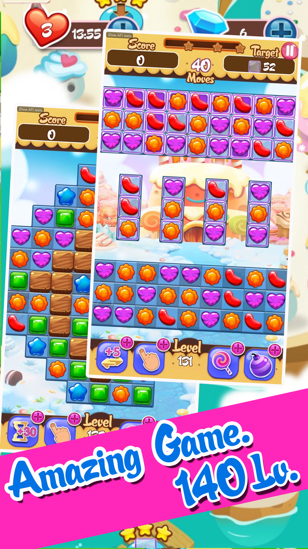 Gummy Fruit Sweet Deluxe Mania : Match 3 Free Game screenshot 5