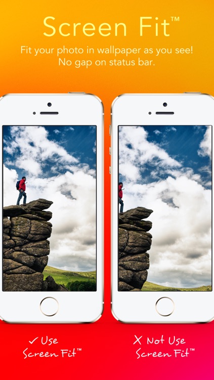 Wallpaper Fit - Custom Background Wallpaper and Lock Screen from Your Photo Picture and Image for iOS 7