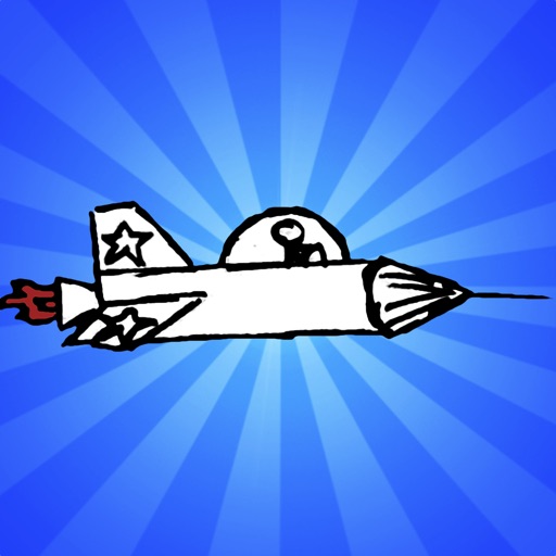 Doodle Rocket Ship Icon