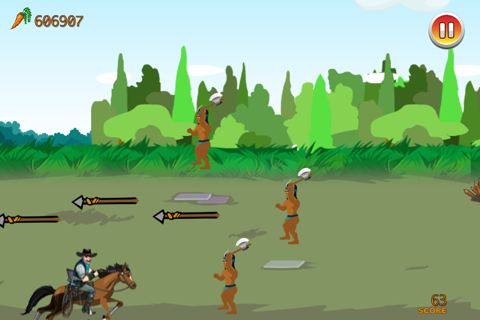 Cowboy & Indian Horse Fighting Battle Free screenshot 3