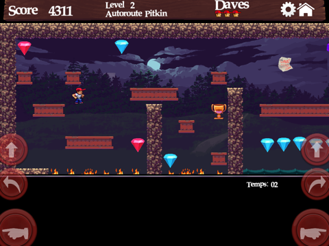 Screenshot #5 pour Dangerous Dave dans The Deserted Pirate's Hideout