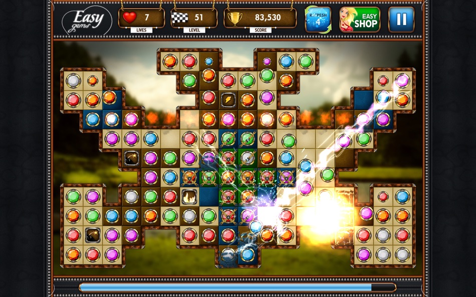 #3. Easy Gems: Amazing Match 3 Puzzle (macOS) Av: Aliaksandr Branavets