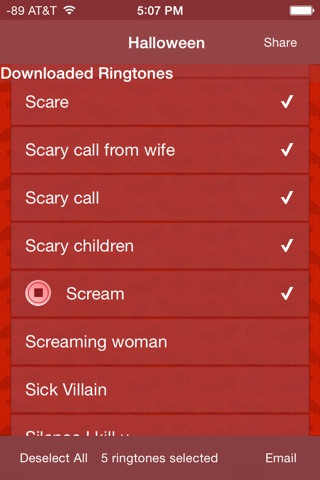 Best Halloween Ringtones - 130 scary ringtones and 13 horror sounds for your iPhone screenshot 3