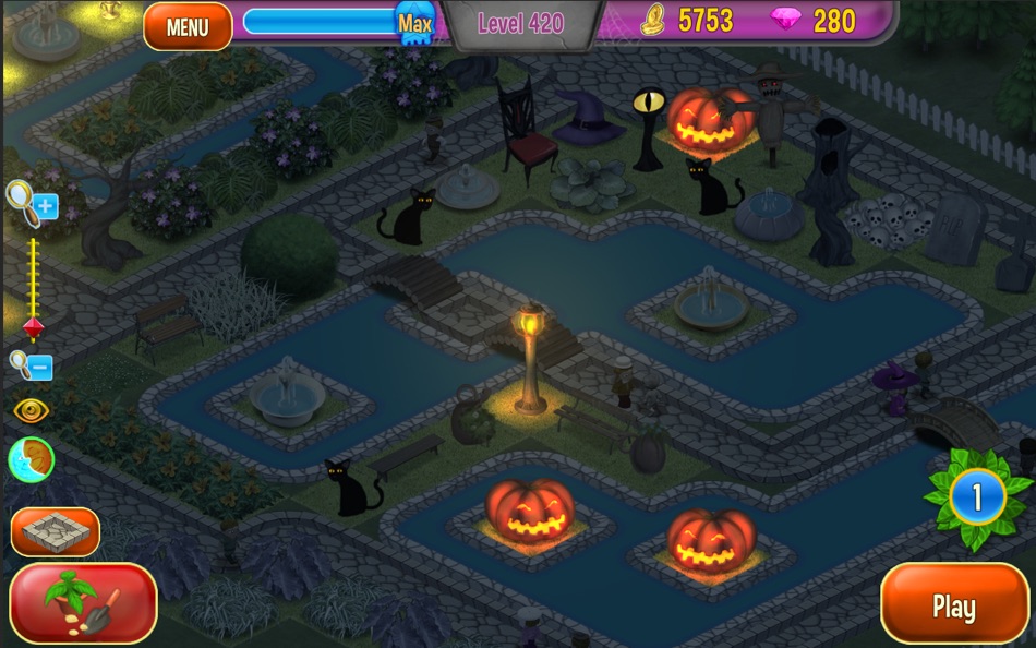 #2. Queen's Garden 3 - Halloween (macOS) By: Pixel Crate Games, Inc