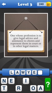 What's the Job? Free Addictive Fun Industry Work Word Trivia Puzzle Quiz Game! screenshot #1 for iPhone