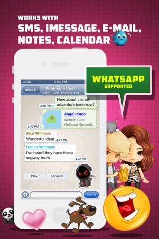 Whatsicons - Emoji Stickers, Emoticons, Text Pics for Whatsapp & Text Messaging screenshot 4