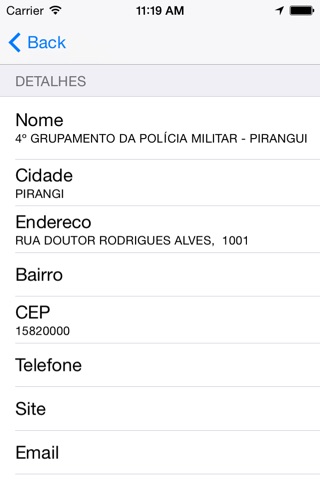 Unidades Policiais de SP screenshot 4