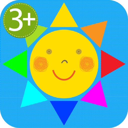 HugDug Shapes 1 - Easy geometry puzzles for toddlers and preschool kids full version. Icon