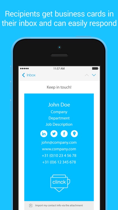 How to cancel & delete Clinck: digital business cards from iphone & ipad 2
