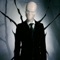 Halloween Slenderman is scary and moving fast though the haunted city