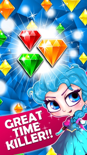 Jewel's Drop Match-3 - diamond game and kids digger's mania (圖3)-速報App