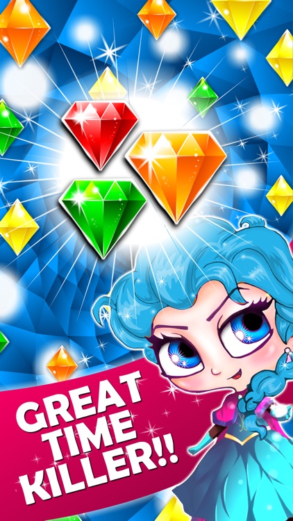 Jewel's Drop Match-3 - diamond game and kids digger's mania hd free