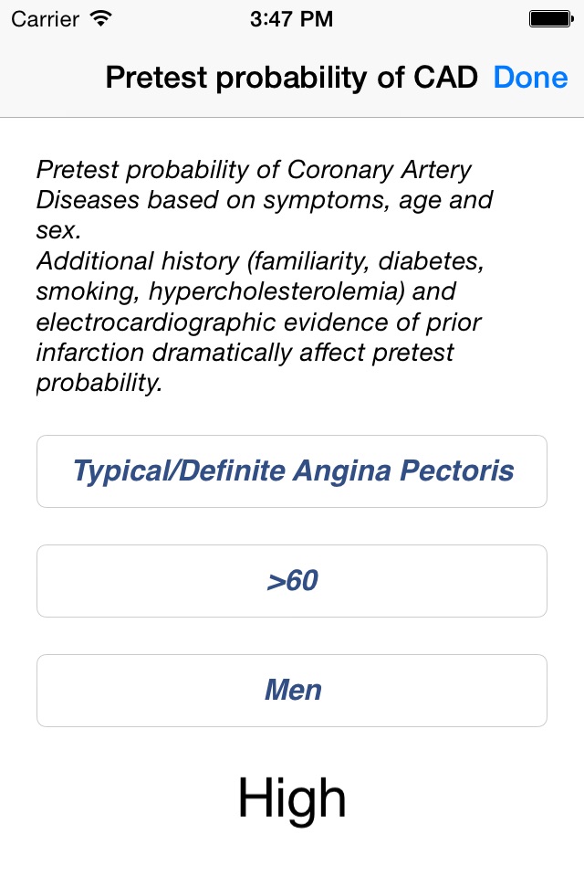 Cardiac CT Appropriate Use Criteria screenshot 2