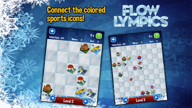 Flow Lympics 2014: Free Sport styled match & connect puzzle game