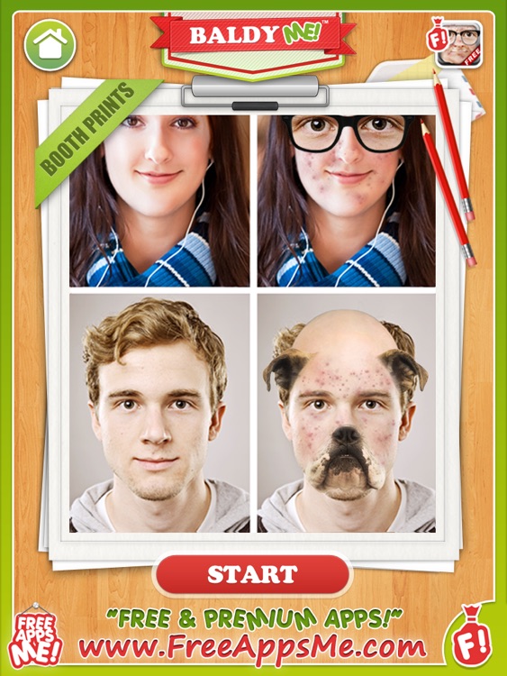 Baldy ME! HD FREE - Bald, Old and No Hair Selfie Yourself with Animal Face Photo Booth Effects Maker!