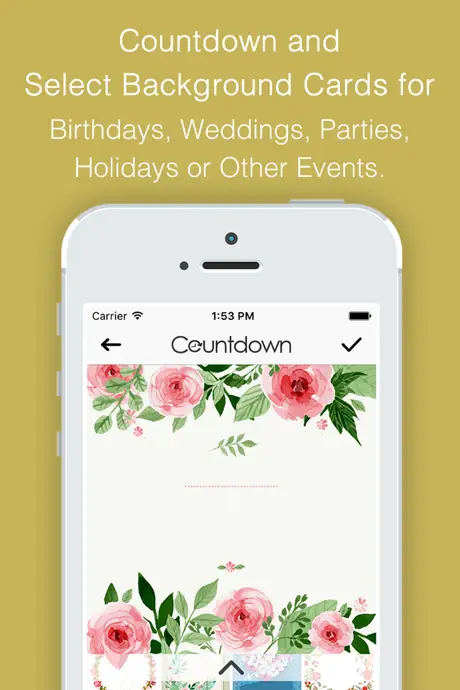 Countdown for Wedding,Vacation,Christmas,Graduation,Baby,Concert