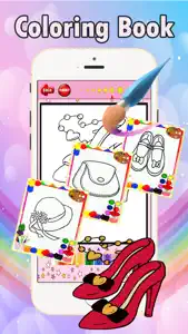 Girl Dress Up Coloring Book: fun with these coloring pages games free for kids screenshot #3 for iPhone