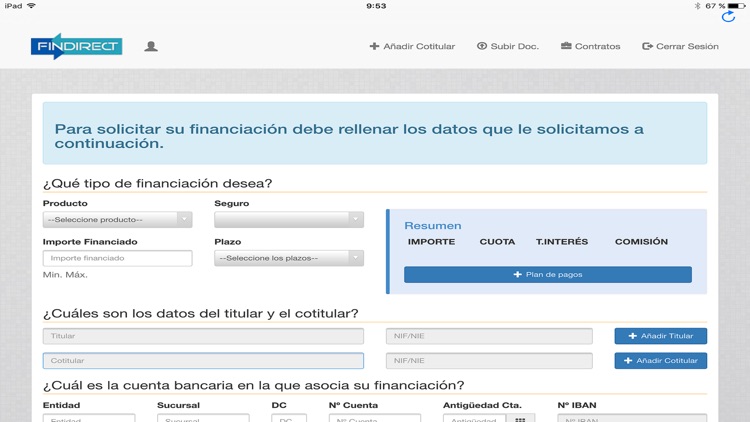 Peticiones Findirect screenshot-3