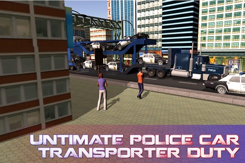 警察の車の輸送トラックが - 大型トラックを運転＆警官の車を提供しますのおすすめ画像4
