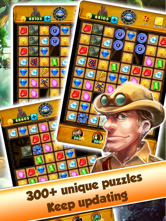 Screenshot #5 pour Super Jewel Mania 3 : Egypt Quest Match 3 Game