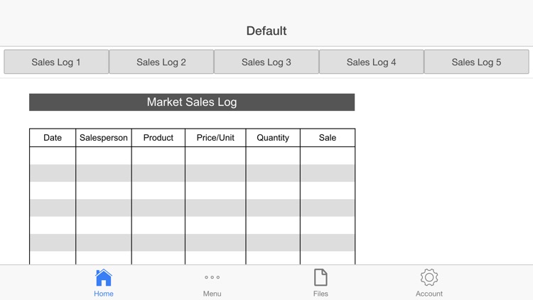 Business Sales Log