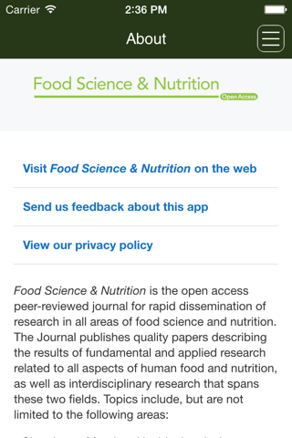 Food Science & Nutrition screenshot 2