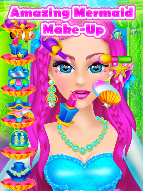 Screenshot #5 pour Mermaid Beauty Salon - Makeup & Makeover Kids Game