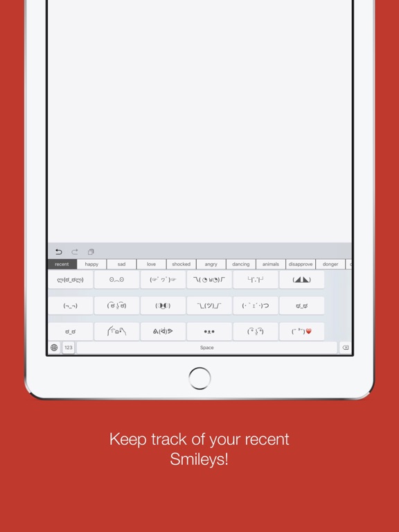 SmileyKey Lite - Smiley and Emoticon Keyboard iPad screenshot 3 - Utilities app