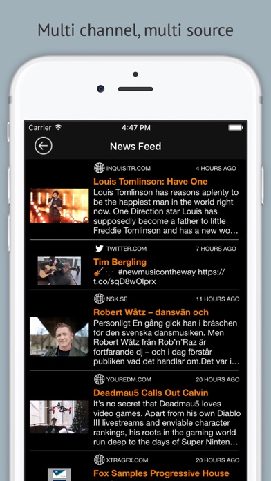Screenshot #2 pour NewsRadar - Black Edition
