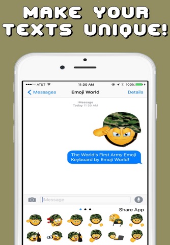 Army Emojis Keyboard Memorial Day Edition by Emoji World screenshot 4