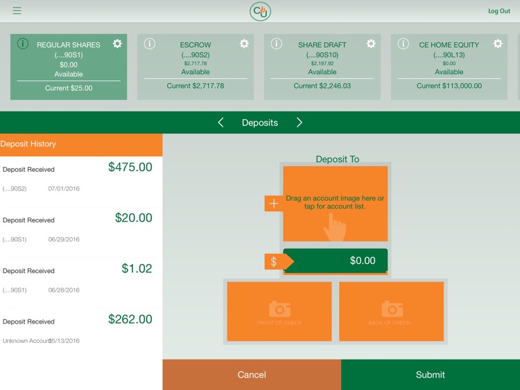 University Federal Credit Union Mobile App for iPad screenshot-3