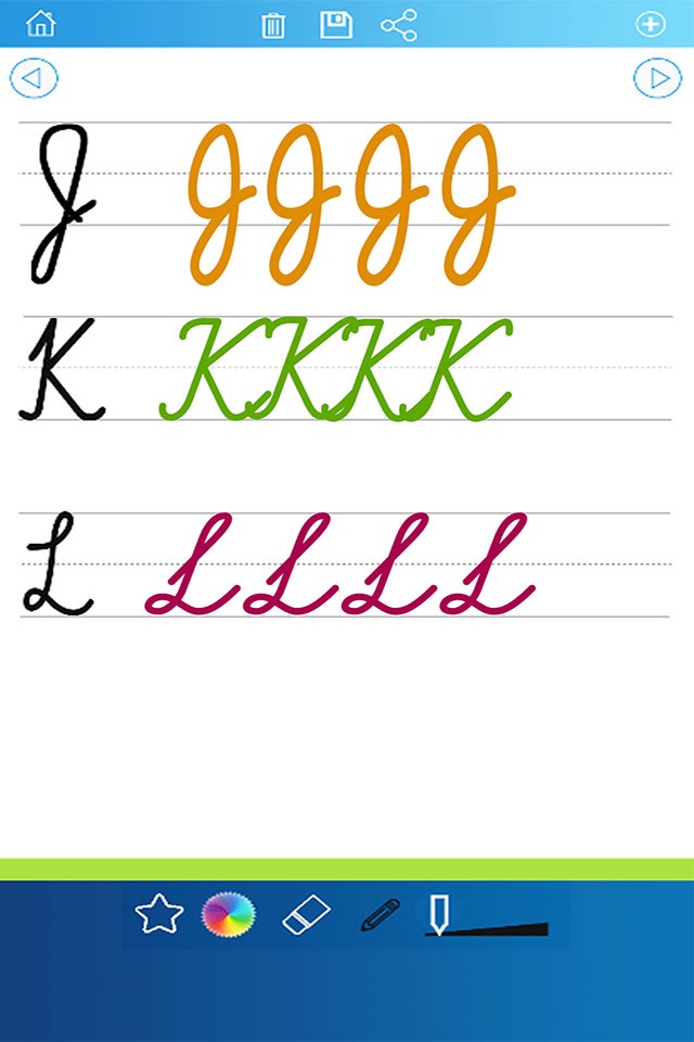 Handwriting Worksheets ABC 123 Educational Games For Children : Learn To Write The Letters Of The Alphabet In Script And Cursive screenshot 3