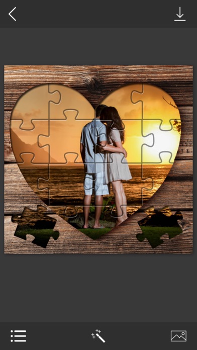 Puzzle Photo Frames - Instant Frame Maker & Photo Editor iPhone screenshot 4 - Photo & Video app