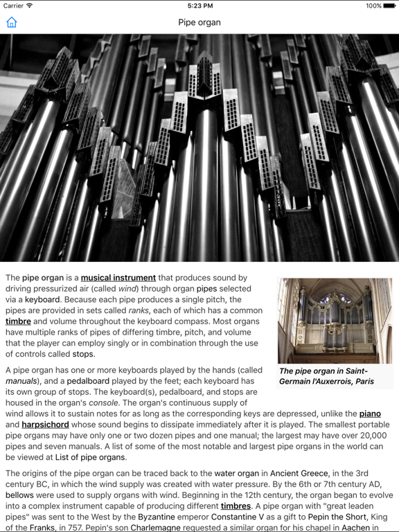 CHI Encyclopedia of Music iPad screenshot 4 - Education app