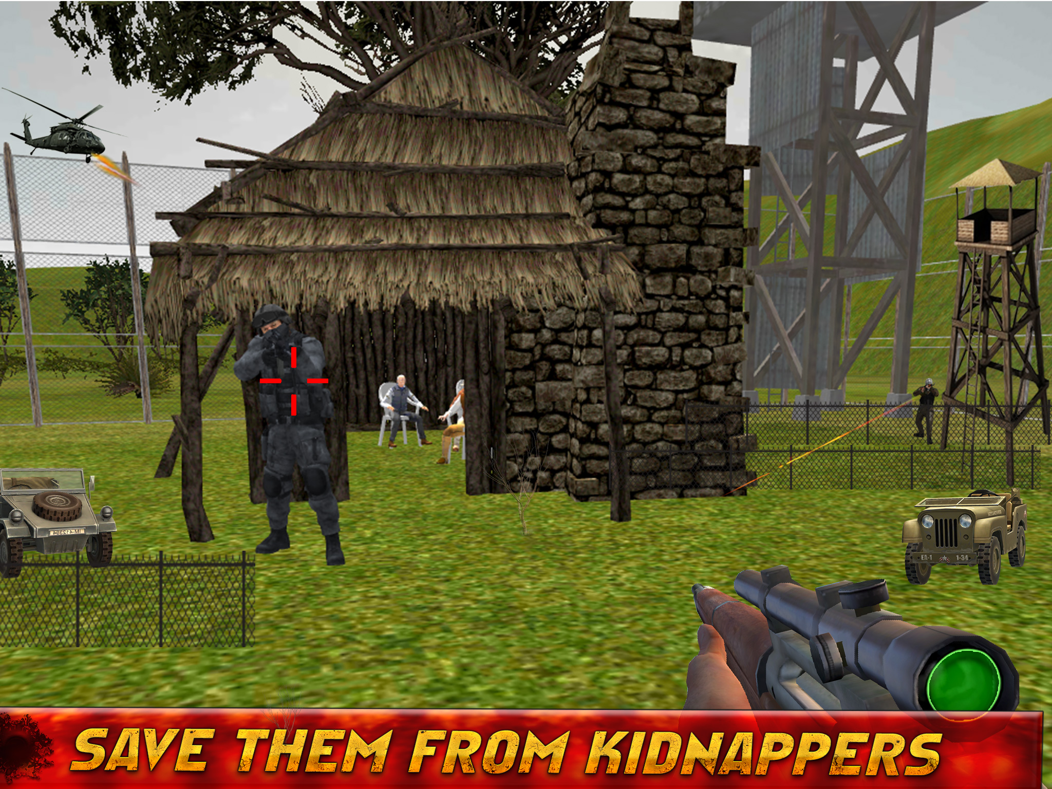 Hostage Rescue Commando Ops : Shootout kidnappers to free the hostages held screenshot 8