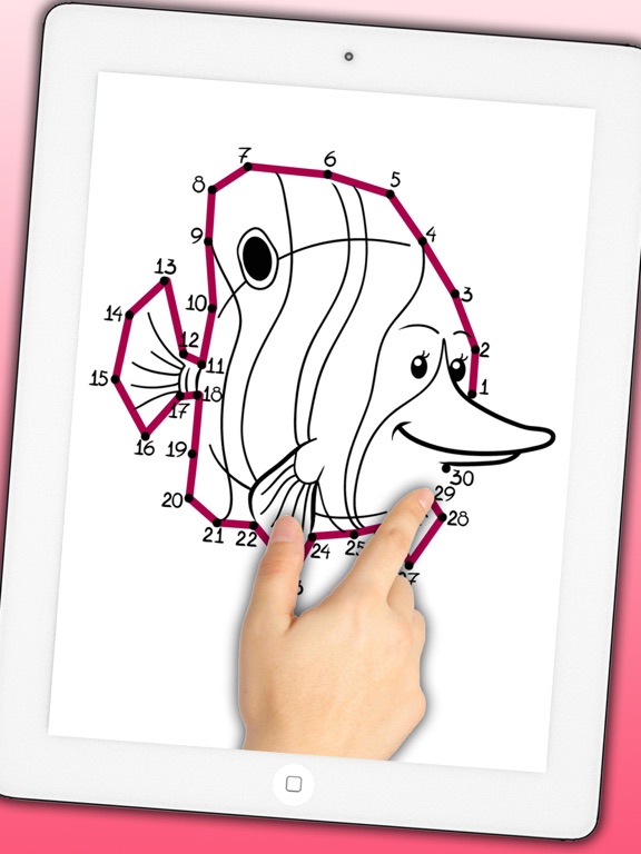 Screenshot #6 pour Livre de coloriage éducatif - Un jeu pour enfant relie les points et colorie le dessin avec le stylo magique
