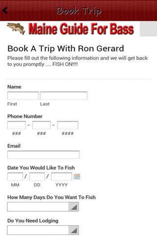 Maine Guide For Bass screenshot 3