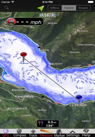 Thun - Brienz Lakes GPS Charts screenshot 3