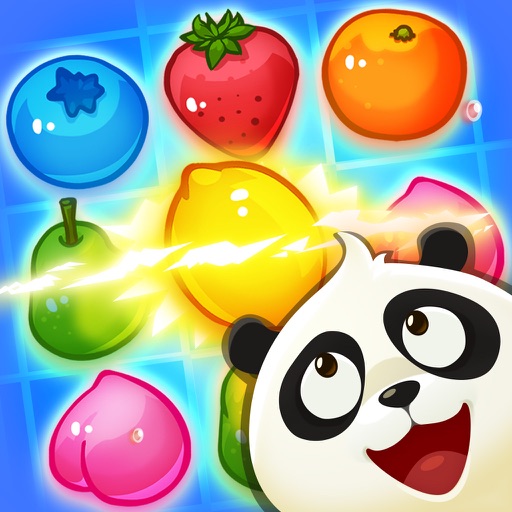 Panda Juice - matching 3 fruit land puzzle adventure iOS App